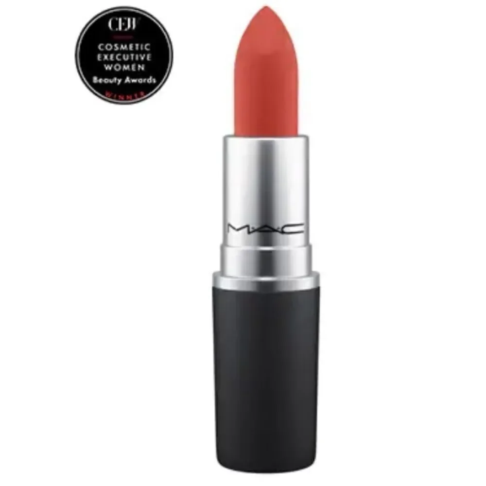 MAC NEW POWDER KISS LIPSTICK BEST SELLER DEVOTED TO CHILI WARM BRICK RED+ Ipsy